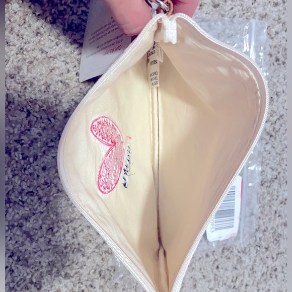 Thirty One Canvas Zipper Pouch Bag  10x6 Inspirational Personalization NEW - Picture 7 of 7